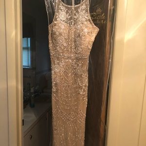 Maid of honor beaded gown !
